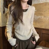 レイヤード リブニット サイドシャーリング | ミスウェディー | 詳細画像6