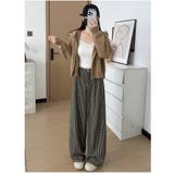 チェック柄 ワイドパンツ レディース | ミスウェディー | 詳細画像11
