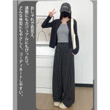 チェック柄 ワイドパンツ レディース | ミスウェディー | 詳細画像3