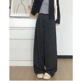 チェック柄 ワイドパンツ レディース | ミスウェディー | 詳細画像4