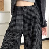 チェック柄 ワイドパンツ レディース | ミスウェディー | 詳細画像8