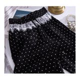 レース切替 ドット柄 ワイドパンツ | ミスウェディー | 詳細画像12