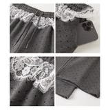 レース切替 ドット柄 ワイドパンツ | ミスウェディー | 詳細画像13