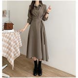 シャツワンピース ロングワンピース ワンピース | ミスウェディー | 詳細画像15