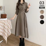 ブラウン | シャツワンピース ロングワンピース ワンピース | ミスウェディー