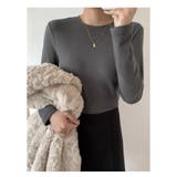 裏起毛 長袖カットソー トップス | ミスウェディー | 詳細画像5