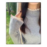 レース切り替え ハイネック リブニット | ミスウェディー | 詳細画像8 