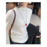 レース切り替え ハイネック リブニット | ミスウェディー | 詳細画像2 