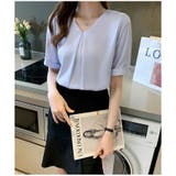 シャツブラウス 長袖 Vネック | ミスウェディー | 詳細画像8 