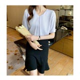 シャツブラウス 長袖 Vネック | ミスウェディー | 詳細画像9 