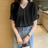 シャツブラウス 長袖 Vネック | ミスウェディー | 詳細画像10 