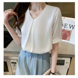 シャツブラウス 長袖 Vネック | ミスウェディー | 詳細画像5 