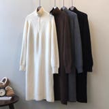 ニットワンピース ハーフジップワンピース 長袖 | misweddy | 詳細画像18 