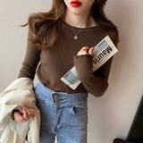 メロースリーブ リブニット カットソー | misweddy | 詳細画像12 