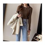 メロースリーブ リブニット カットソー | misweddy | 詳細画像13 