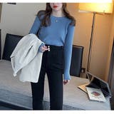 メロースリーブ リブニット カットソー | misweddy | 詳細画像15 