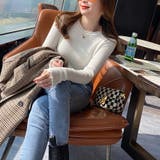 メロースリーブ リブニット カットソー | misweddy | 詳細画像1 