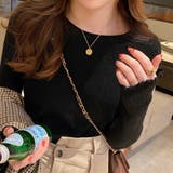 メロースリーブ リブニット カットソー | misweddy | 詳細画像3 