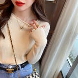 メロースリーブ リブニット カットソー | misweddy | 詳細画像4 