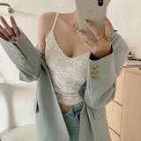 レースキャミソール レディース カップ付き | misweddy | 詳細画像3 