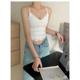 レースキャミソール レディース カップ付き | misweddy | 詳細画像4 