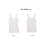 リブニットキャミソール レディース タンクトップ | misweddy | 詳細画像18 