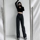 ハイウエストデニムパンツ レディース ワイドパンツ | misweddy | 詳細画像10