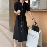 Vネック ワンピース フロントボタン | misweddy | 詳細画像8 