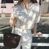 ピンク | 小花柄ブラウス 襟付き レディース | misweddy