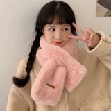 ピンク | ファー マフラー レディース 防寒 秋冬 | ミスウェディー