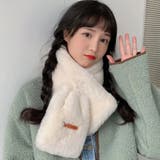 ホワイト | ファー マフラー レディース 防寒 秋冬 | ミスウェディー
