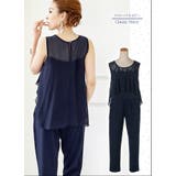 フリルシフォンのオールインワンドレス 3色ドレス パーティードレス | みつば | 詳細画像8 