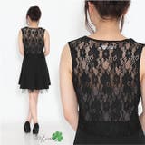 背中レースのたっぷりフレアドレス パーティードレス フレア | みつば | 詳細画像5 