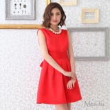 背中Vカットのリボンサテンドレス パーティードレス ワンピース | みつば | 詳細画像11