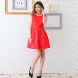 背中Vカットのリボンサテンドレス パーティードレス ワンピース | みつば | 詳細画像8