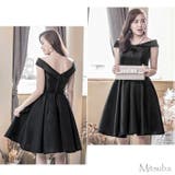 美しい光沢のフレアドレス ドレス パーティドレス | みつば | 詳細画像13 