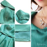 美しい光沢のフレアドレス ドレス パーティドレス | みつば | 詳細画像14 