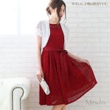 ラウンドネックの袖付き総レースドレス ドレス パーティドレス | みつば | 詳細画像16 