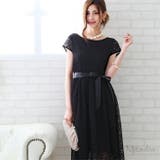 ラウンドネックの袖付き総レースドレス ドレス パーティドレス | みつば | 詳細画像7 