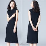 アシンメトリーのニットワンピースタイト ドレス パーティドレス | みつば | 詳細画像12 