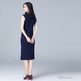 アシンメトリーのニットワンピースタイト ドレス パーティドレス | みつば | 詳細画像20 