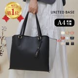 A4対応 ウェーブシルエット サイドデザイントートバッグ | UNITED BASE | 詳細画像1 