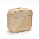 ベージュ | 収納上手 スクエア型 シンプル化粧ポーチ | UNITED BASE