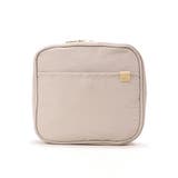 グレージュ | 収納上手 スクエア型 シンプル化粧ポーチ | UNITED BASE