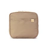 モカ | 収納上手 スクエア型 シンプル化粧ポーチ | UNITED BASE