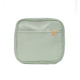 ピスタチオ | 収納上手 スクエア型 シンプル化粧ポーチ | UNITED BASE