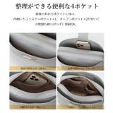スクエア型 あおりポケット三層式 ミニショルダーバッグ | UNITED BASE | 詳細画像12