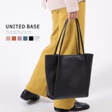 あおりポケット三層式 シンプル トートバッグ 軽量 仕切り シンプル 通勤 | UNITED BASE | 詳細画像1