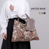 ジャガード生地 ペイズリー柄 大容量トートバッグ A4サイズ対応 秋冬 旅行 | UNITED BASE | 詳細画像1