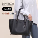 A4対応 ウェーブシルエット サイドデザイントートバッグ | UNITED BASE | 詳細画像1